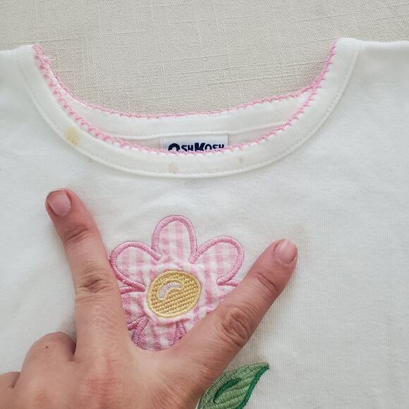 Vintage Oshkosh Flower Shirt 4t/5t - Picture 2 of 6
